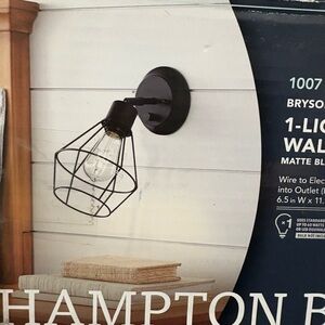 Matte Black Wall Sconce